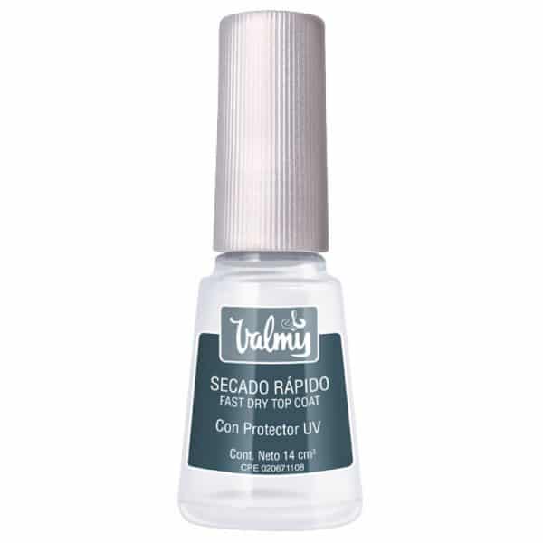 Valmy Secado Rápido – Esmalte de Uñas Top Coat para Brillo y Protección, 14 ml)