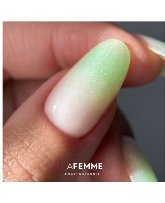 Gel acrílico Spheric™ 30 g – Purpurina verde pastel – Fantasía