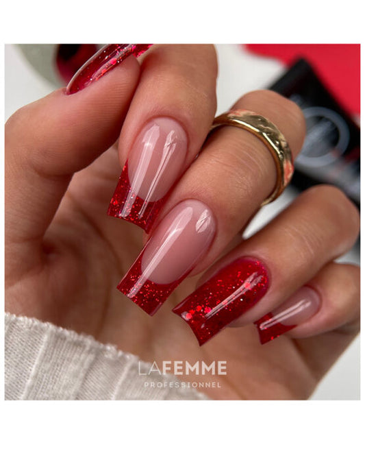 Spheric™ Acrylic Gel 30gr – Sparkling Red Glitter – Fantasy