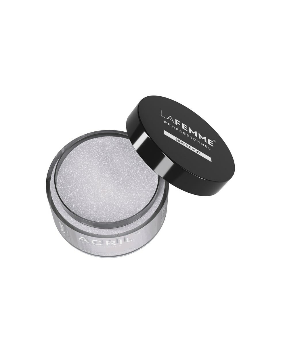 Acrìlico™ 18 g – Noche Plateada – Transparente y con brillo