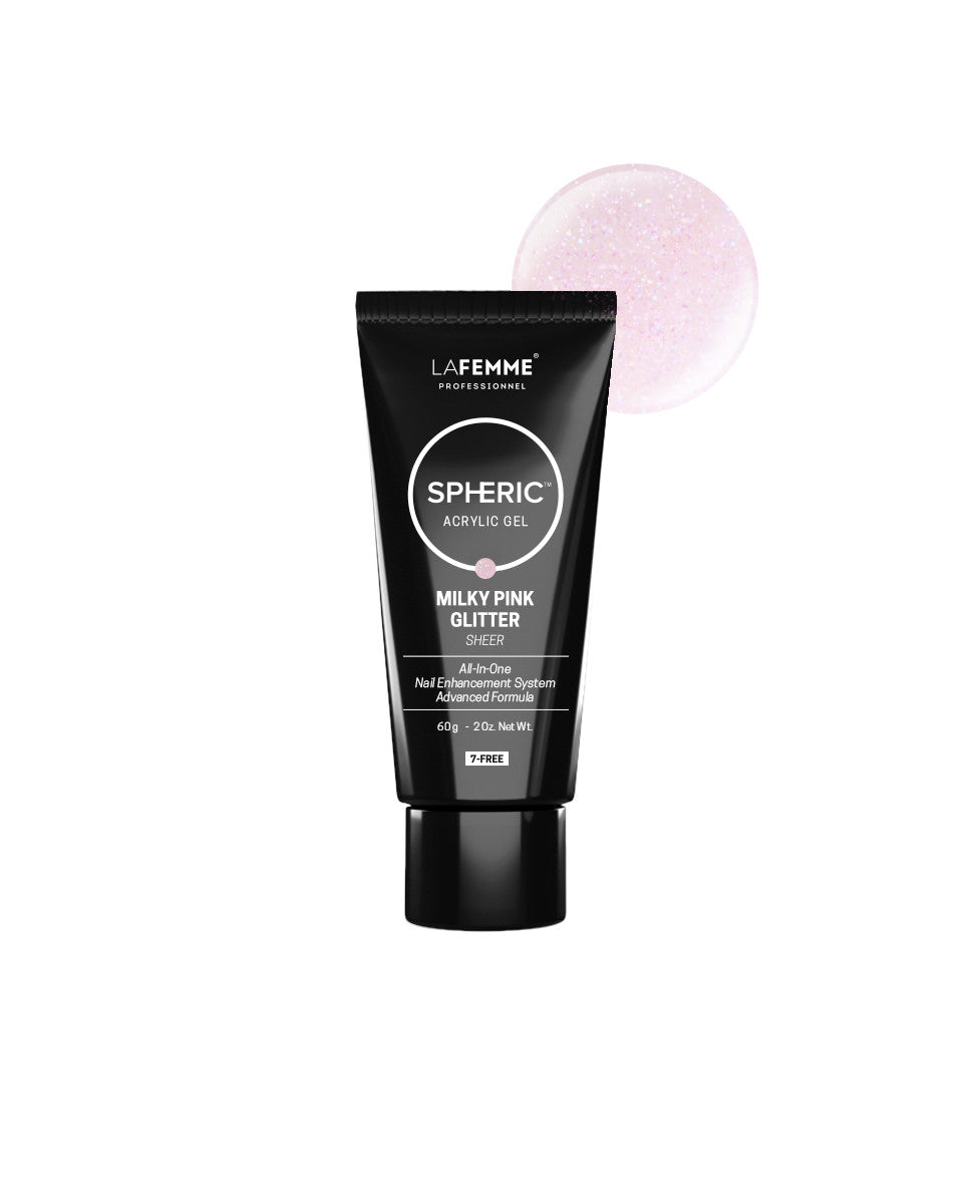 Spheric™ Acrylic Gel 60gr – Milky Pink Glitter