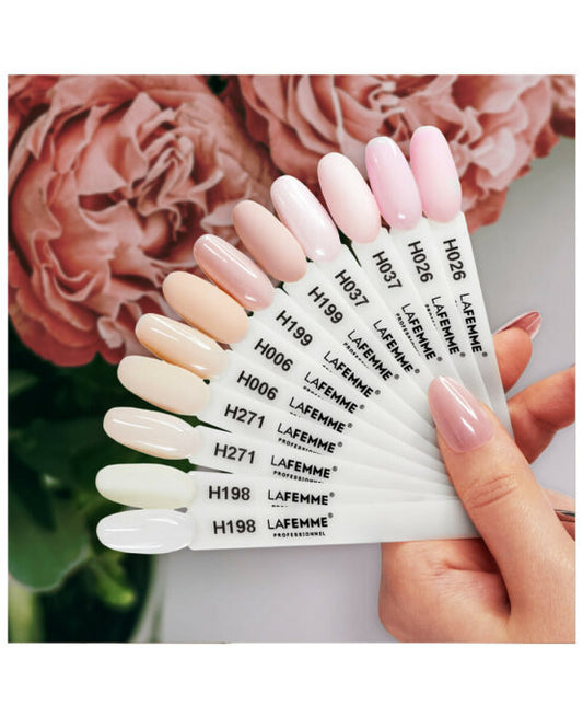 Esmalte Gel Polish UV&LED 8gr – H198_Milky White Rose