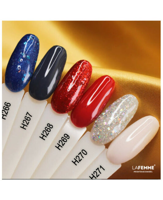 Esmalte Gel Polish UV&LED 8gr – H266_Sparkling Blue