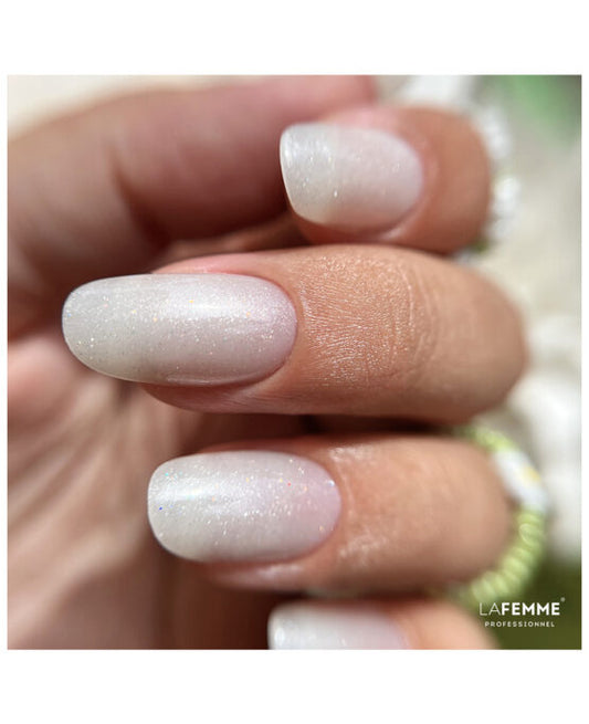 Rubber Base UV&LED 15g – R006_Milky White Glitter