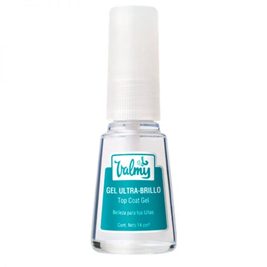Valmy Gel Top Coat Ultra-Brillo – Tratamiento de Efecto Cristal para Uñas (14 ml)