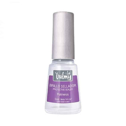 Valmy Brillo Sellador de Esmalte de Uñas para Prolongar la Duración de la Manicura y Pedicura (14 ml)