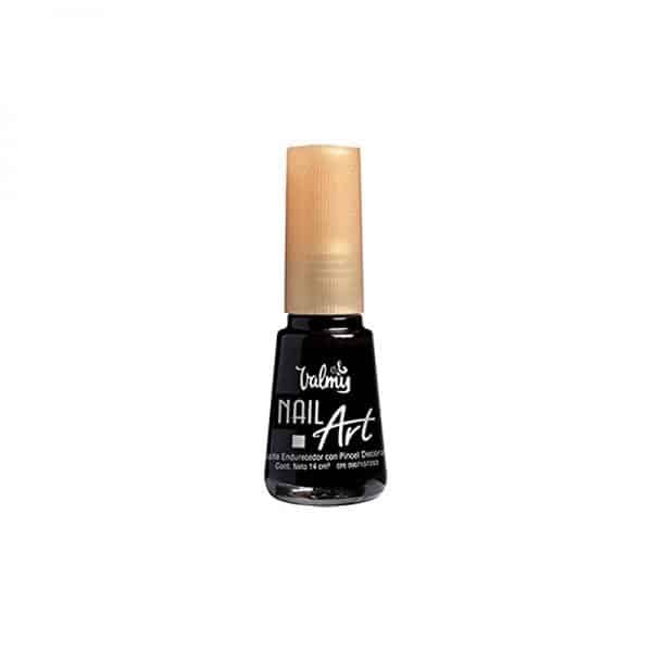 Esmalte Nail Art Decorativo con Pincel de Precisión 01 Negro, 14ml