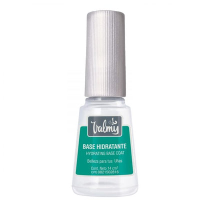 Valmy Base Hidratante para Uñas con Keratina y Vitamina E – Tratamiento de Esmalte Protector y Fortalecedor (14 ml)