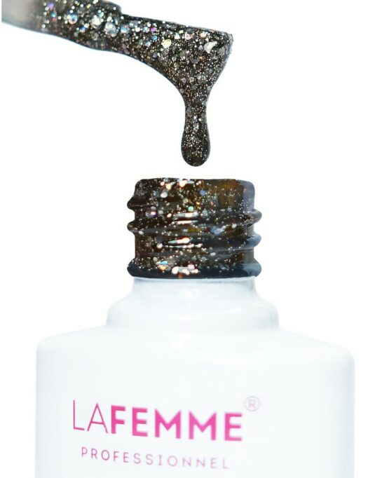 Esmalte Gel Polish UV&LED 8gr – H135_Glitter Grey