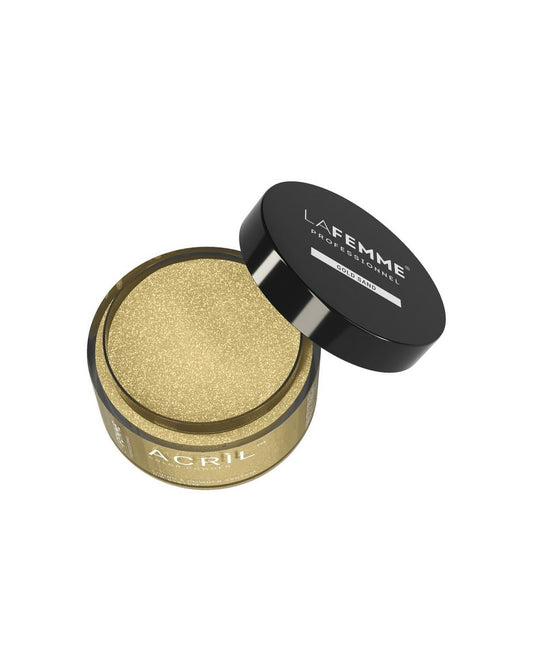 Acrìlico ™ Color Powder 18gr – Gold Sand – Clear & Glitter