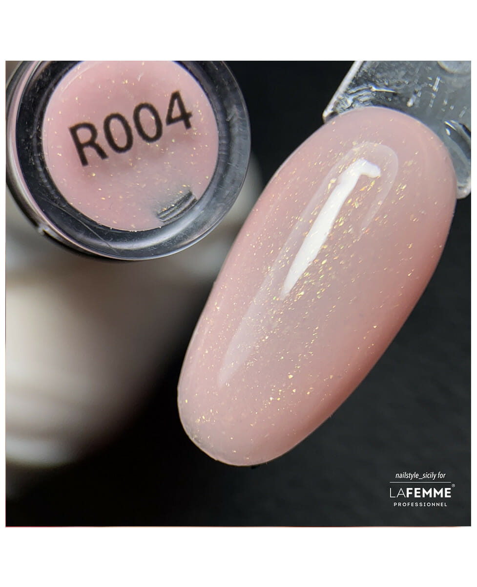 Rubber Base UV&LED 8g – R004_Glitter Peach