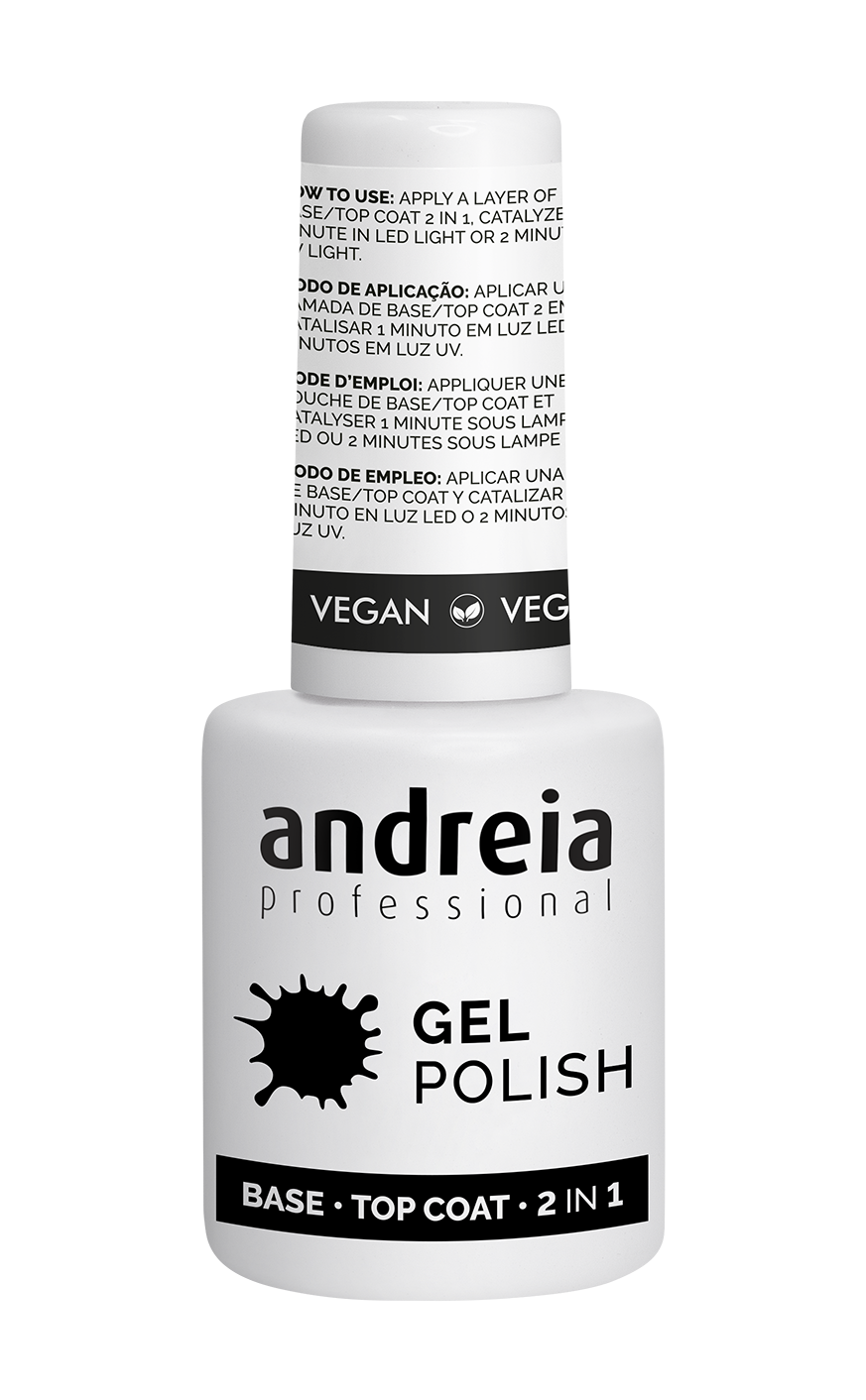 Base Top Coat 2 en 1 - Gel Polish - 10,5ml - Andreia