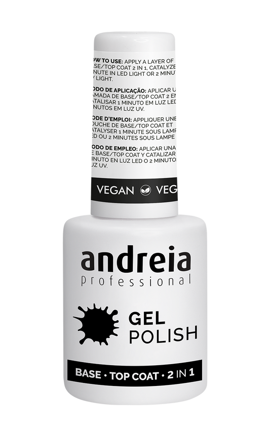 Base Top Coat 2 en 1 - Gel Polish - 10,5ml - Andreia